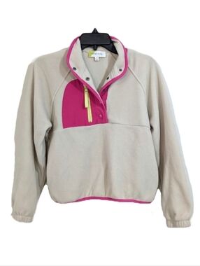 Hippie Rose Fleece Snap Henley Pullover Sweater Jacket Coat - Size XS Womens